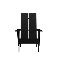 Set Of 4 Piedmont Modern All-Weather Poly Resin Wood Adirondack Chairs