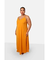 Rebdolls Women's Plus Iman Maxi Slip Dress