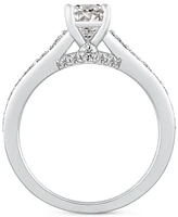 Gia Certified Diamond Oval Engagement Ring (1-1/2 ct. t.w.) in 14k White Gold