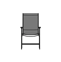Outdoor Folding Patio Sling Chair / Portable (2 Pack)