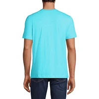 Lands' End Men's Short Sleeve Garment Dye Slub T-Shirt