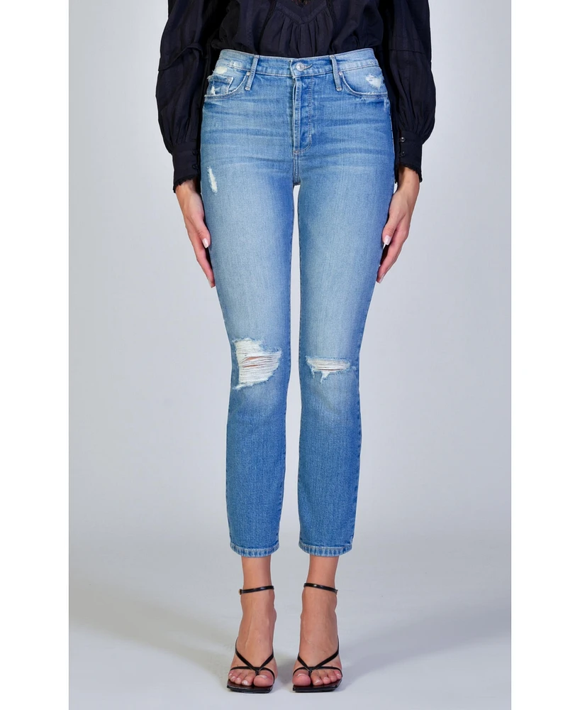 Black Orchid Denim Women's Joan High Waisted Straight Jean