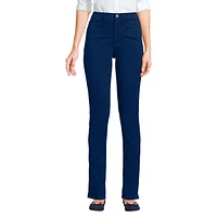 Lands' End Women's High Rise Slimming 5 Pocket Chino Slim Leg Pants