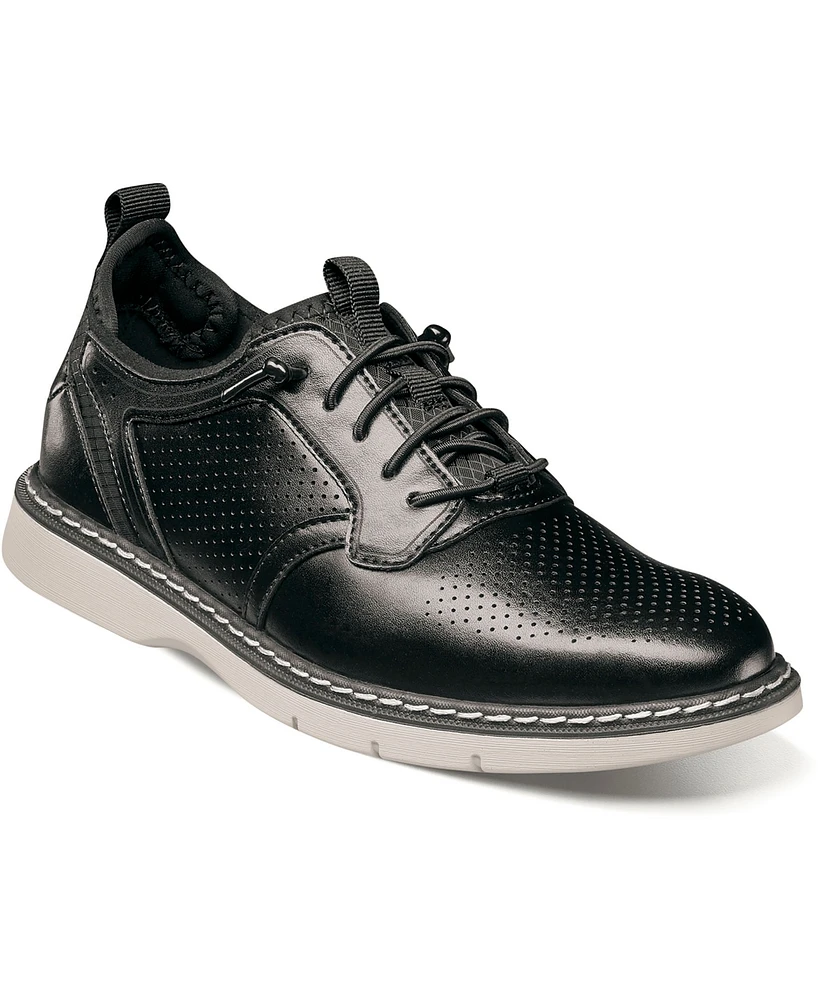 Stacy Adams Little and Big Boys Sync Plain Toe Elastic Lace Up Dress Shoe