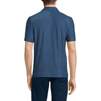 Lands' End Big & Tall Short Sleeve Performance Pieced Yoke Social Active Polo