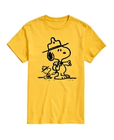 Hybrid Apparel Peanuts Outdoor Mens Short Sleeve Tee