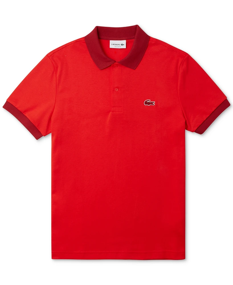 Lacoste Men's Short-Sleeve Contrast-Trim Polo Shirt, Created for Macy's