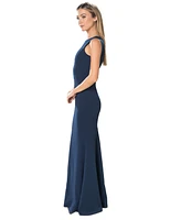 Dress the Population Women's Leighton V-Back Gown