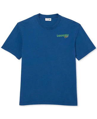 Lacoste Men's Short Sleeve Stacked Logo Crewneck T-Shirt