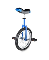 Yescom 18 In Wheel Outdoor Unicycle Skid-proof Tire Fitness Bicycle Balance Training for Adults Teenagers Kids, Blue