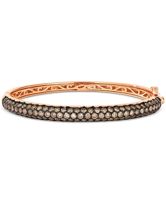 Le Vian Chocolate Diamond Pave Bangle Bracelet (5-3/4 ct. t.w.) in 14k Rose Gold