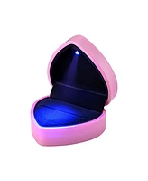 Yescom Heart Shape Led Ring Box Jewelry Wedding Engagement Proposal Light Storage Case