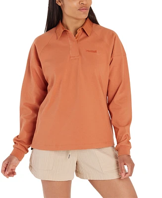 Marmot Women's Mountain Works Long-Sleeve Rugby Shirt