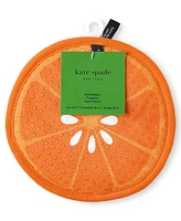 Kate Spade New York Squeeze the Day and Spring Gingham Pot Holder 2-Pack