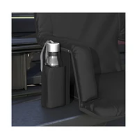 Portable Stadium Chair With Armrests, Reclining Padded Back & Seat, Lightweight Metal Frame Backpack Straps, Storage Pockets