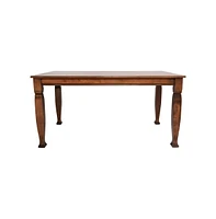 Merrick Lane Finnley Wooden Dining Table With Sculpted Legs