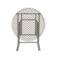 2.63-Foot Round Plastic Folding Table