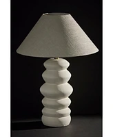 Adesso 25" Matte Ceramic Marcey Table Lamp - Matte Off