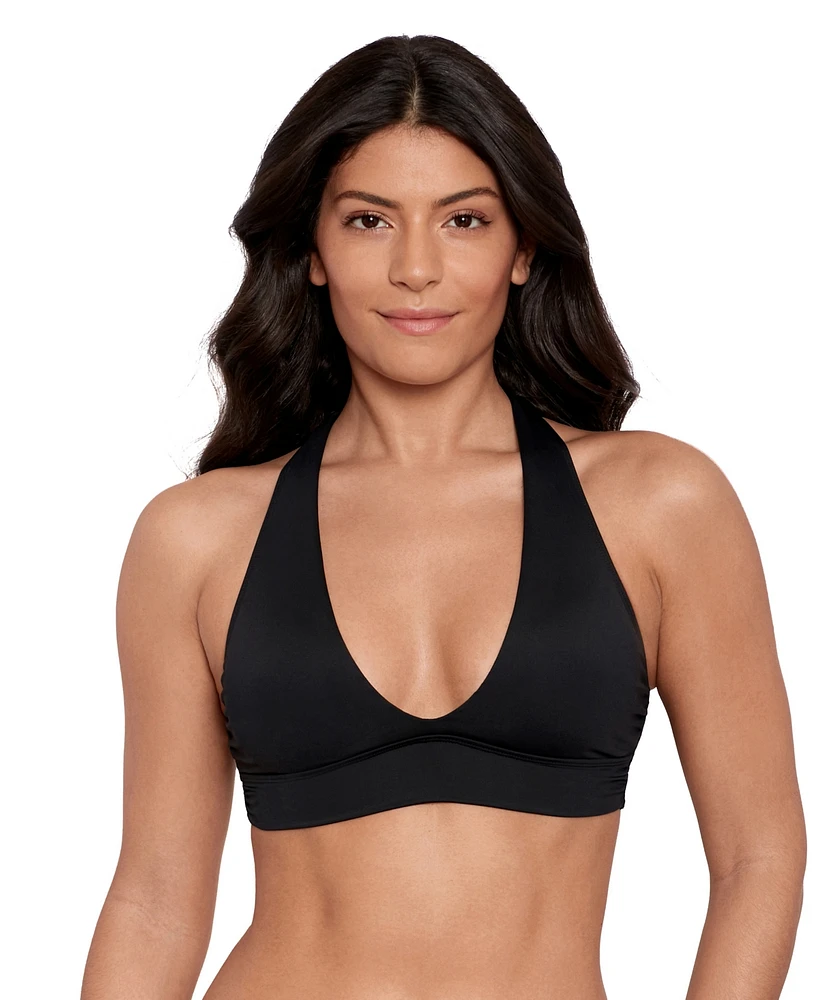 Lauren Ralph Women's Twist X Back Bikini Bra Top