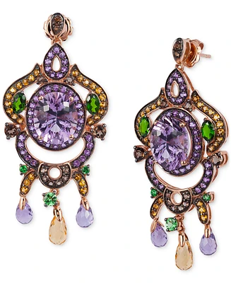 Le Vian Multi-Gemstone Vintage Inspired Drop Earrings (14