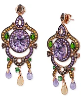 Le Vian Multi-Gemstone Vintage Inspired Drop Earrings (14