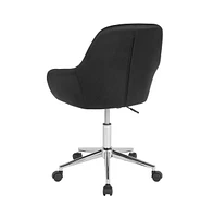 Merrick Lane Roma Home Office Bucket Style Chair With 360 Degree Rotating Swivel