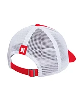 Adidas Men's Scarlet Nebraska Huskers Mascot Block Letter Slouch Trucker Adjustable Hat