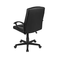 Emma+Oliver Fundamentals Mid-Back Padded Task Office Chair With Arms