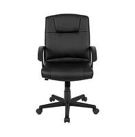 Emma+Oliver Fundamentals Mid-Back Padded Task Office Chair With Arms