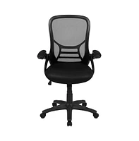 Emma+Oliver High Back Mesh Ergonomic Office Chair With Flip-Up Arms