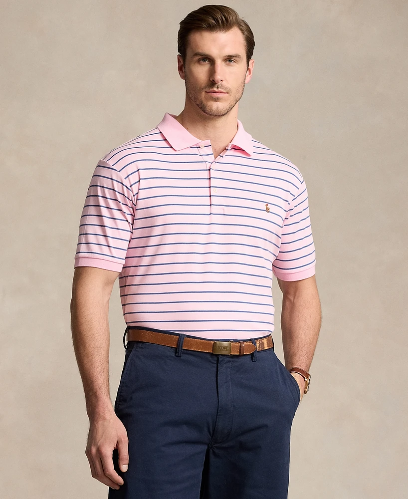 Polo Ralph Lauren Men's Big & Tall Striped Cotton Interlock Shirt