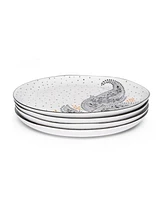 Portmeirion Sara Miller Artisanne Noir Salad Plates, Set of 4