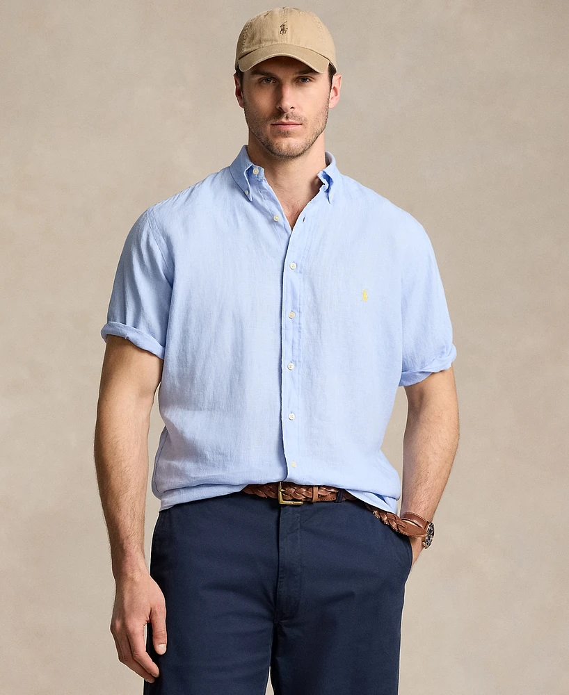 Polo Ralph Lauren Men's Relaxed-Fit Solid Button-Down Linen Shirt