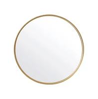 Merrick Lane Monaco Accent Wall Mirror With Metal Frame For Bathroom, Vanity, Entryway, Dining Room, & Living Room