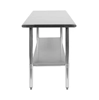 Stainless Steel 18 Gauge Prep And Work Table With Undershelf