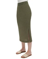 Andrew Marc Sport Women's Pull-On Crochet Midi Skirt