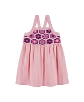 Andy & Evan Toddler Girls / Pink Crochet Bodice Dress