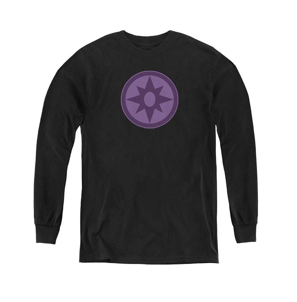 Green Lantern Boys Youth Sapphire Symbol Long Sleeve Sweatshirts