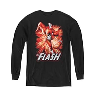 Justice League Boys of America Youth Flash Red & Gray Long Sleeve Sweatshirts