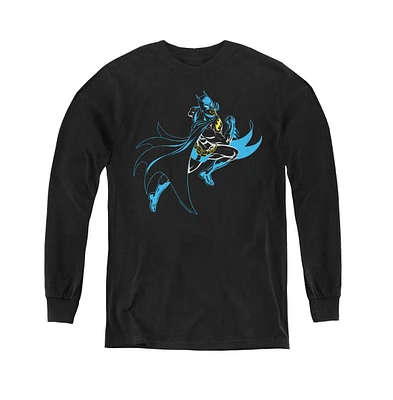 Batman Boys Youth Neon Long Sleeve Sweatshirts