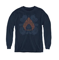 Aquaman Movie Boys Youth Paisley Long Sleeve Sweatshirts