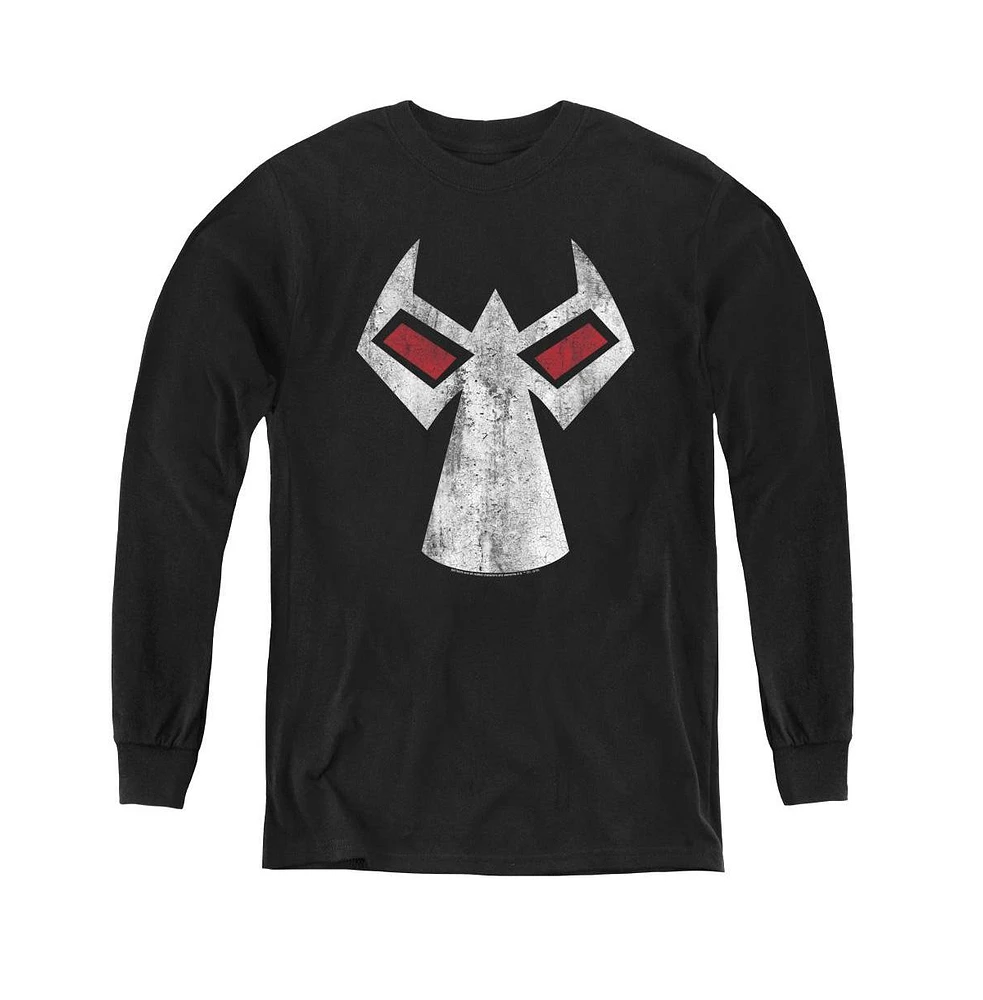 Batman Boys Youth Bane Mask Long Sleeve Sweatshirts