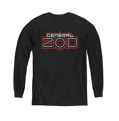 Superman Boys Youth Zod Logo Long Sleeve Sweatshirts