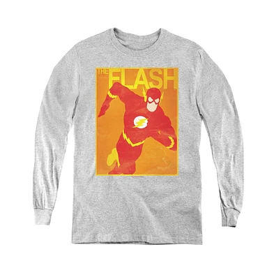 Justice League Boys of America Youth Simple Flash Poster Long Sleeve Sweatshirts