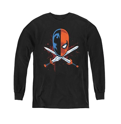 Justice League Boys of America Youth Crossed Swords Long Sleeve Sweatshirts