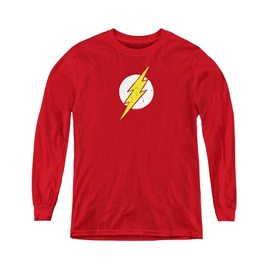 Justice League Boys of America Youth Rough Flash Long Sleeve Sweatshirts