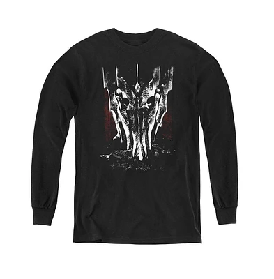 Lord Of The Rings Boys Youth Sauron Head Long Sleeve Sweatshirts