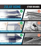 Zulay Kitchen 2 Pack Buffalo Plaid Throw Pillow Outdoor & Indoor Covers 20x20 inches