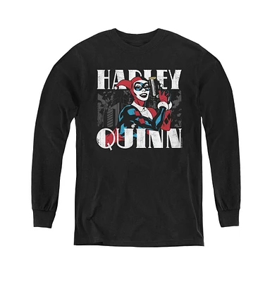 Batman Boys Youth Harley Bold Long Sleeve Sweatshirts