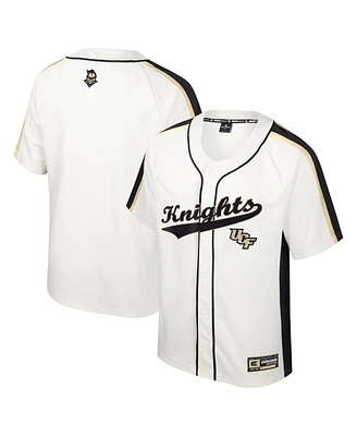 Colosseum Men's Cream Ucf Knights Ruth Button-Up Baseball Jersey